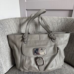 Gray Michael Kors Large Purse